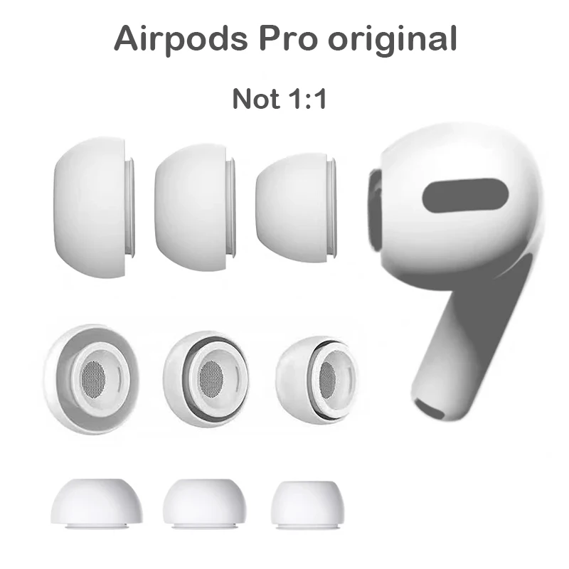 Newest Soft Silicone Earbuds Earphone Tips Earplug Cover for Apple Airpods Pro 3 Pcs L M S Size Headphone Eartips for Airpods 3
Newest Soft Silicone Earbuds Earphone Tips Earplug Cover for Apple Airpods Pro 3 Pcs L M S Size Headphone Eartips for Airpods 3