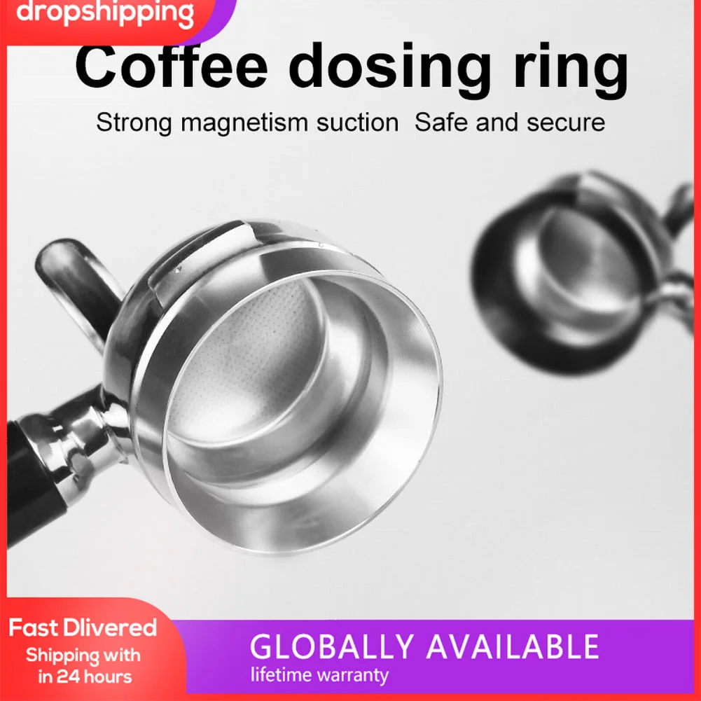 Espresso Dosing Funnel Magnetic Espresso Coffee Dosing Ring Compatible with 51/53/58mm Espresso Portafilter Coffee Powder Tool
Espresso Dosing Funnel Magnetic Espresso Coffee Dosing Ring Compatible with 51/53/58mm Espresso Portafilter Coffee Powder Tool