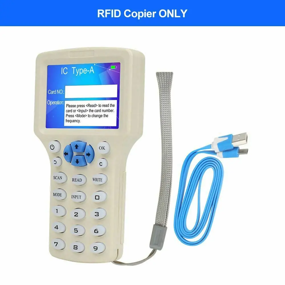 ID Card Copier Card Reader Testing Equipment Writer Card Copier Duplicator NFC RFID Reader Smart Signal T5577 UID
ID Card Copier Card Reader Testing Equipment Writer Card Copier Duplicator NFC RFID Reader Smart Signal T5577 UID