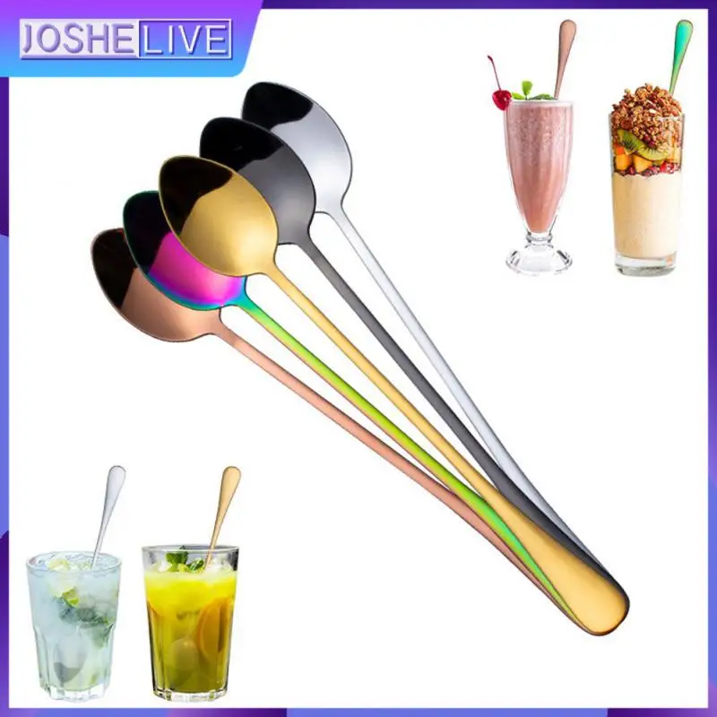 

Pointed Dessert Ice Cream Coffee Spoon Tea Coffee Spoon Stainless Steel Spoon Ice Scoop Cocktail Stir Wine Spoon Long Handle