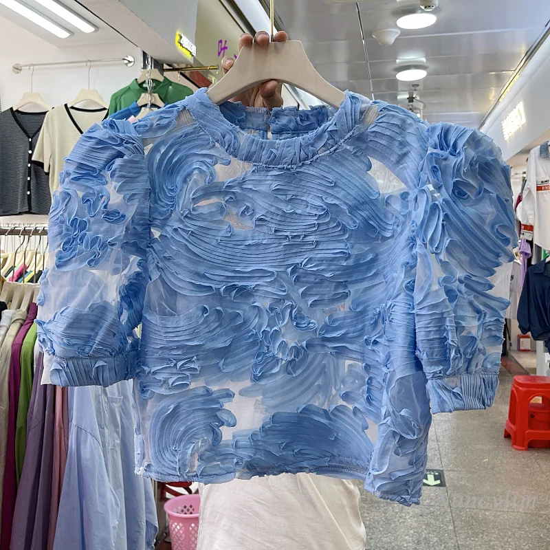 Super Fairy Three-Dimensional Ruffled T Shirts for Women 2022 Summer Short Sleeve Round Neck Cropped Top Sexy Tees
Super Fairy Three-Dimensional Ruffled T Shirts for Women 2022 Summer Short Sleeve Round Neck Cropped Top Sexy Tees