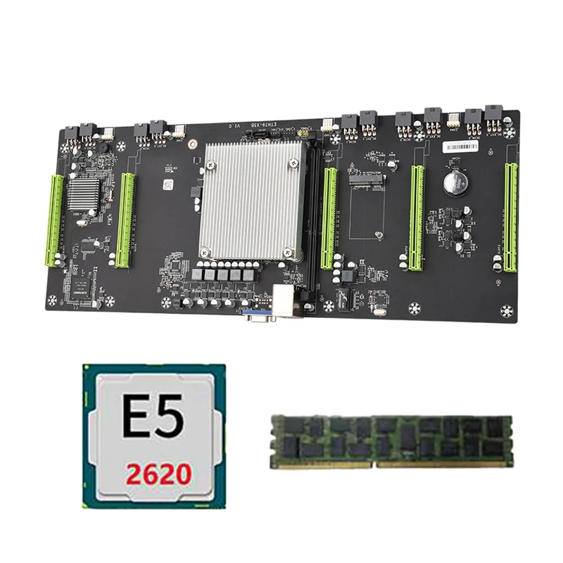ETH79-X5B BTC Mining Motherboard With E5 2620 CPU+1X DDR3 RAM LGA2011 5 PCIE16X Slot 80Mm SATA2.0+MSATA For 3060 3090
ETH79-X5B BTC Mining Motherboard With E5 2620 CPU+1X DDR3 RAM LGA2011 5 PCIE16X Slot 80Mm SATA2.0+MSATA For 3060 3090