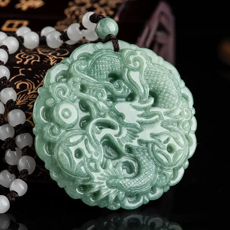 Natural Jade Pendant With Beautiful Rope Chain Necklace For Man and Women Fengshui Geomantic Zodiac signs Dragon Amulet Talisman
Natural Jade Pendant With Beautiful Rope Chain Necklace For Man and Women Fengshui Geomantic Zodiac signs Dragon Amulet Talisman