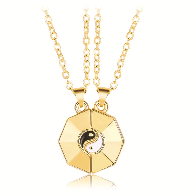Magnetic Tai Chi Paired Pendant Couple Necklaces for Women Men Best Friends Trendy Yin Yang Pendant Necklace Jewelry Gifts
Magnetic Tai Chi Paired Pendant Couple Necklaces for Women Men Best Friends Trendy Yin Yang Pendant Necklace Jewelry Gifts