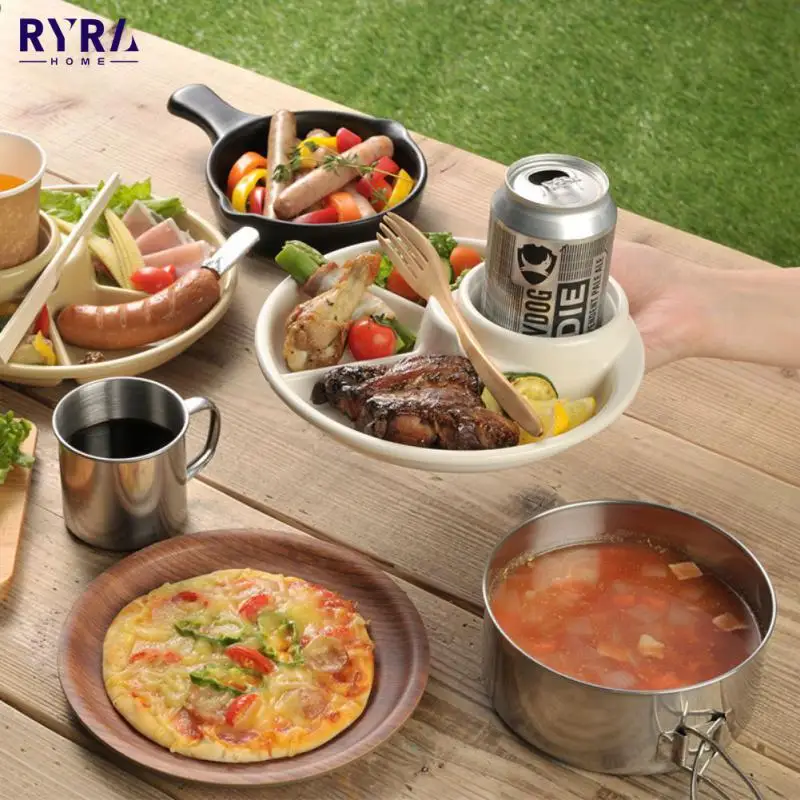Breakfast Plate Divided Portable Barbecue Picnic Tray Portion Control Plate For Adults Kids Dinner Plate Tableware Dishes
Breakfast Plate Divided Portable Barbecue Picnic Tray Portion Control Plate For Adults Kids Dinner Plate Tableware Dishes