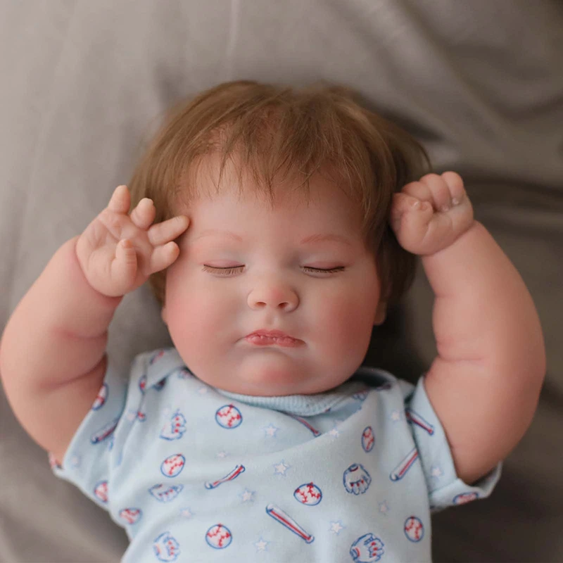 50CM Reborn Sleeping Joseph Toddler Baby Size Cute Fat Baby Boy Doll High Quality Handmade Doll with 3D Appearance Visible Veins
50CM Reborn Sleeping Joseph Toddler Baby Size Cute Fat Baby Boy Doll High Quality Handmade Doll with 3D Appearance Visible Veins