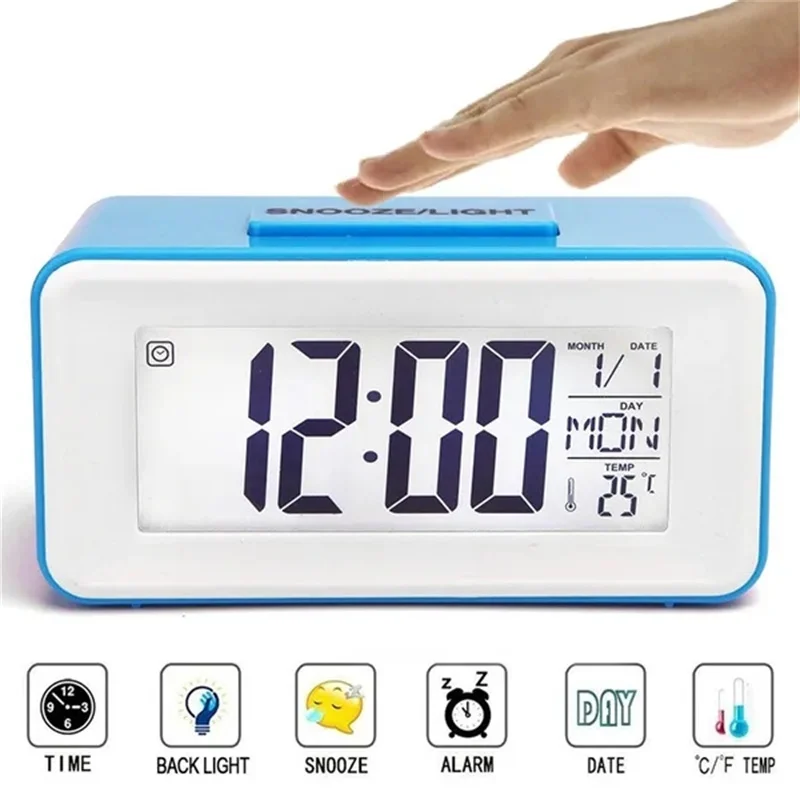 Electronic Digital Clock LED Snooze Alarm Clock Kids Clock Table Desktop Clock with Calendar Temperature for Home Office Bedroom
Electronic Digital Clock LED Snooze Alarm Clock Kids Clock Table Desktop Clock with Calendar Temperature for Home Office Bedroom