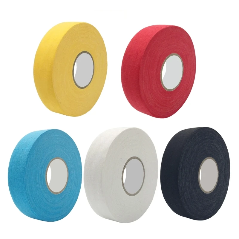 

1 Roll of 2.5cmx25m Hockey Tape, Sports Ice Hockey Grip Tape Anti-slip Cloth Ice Hockey Tape for Badminton Grips