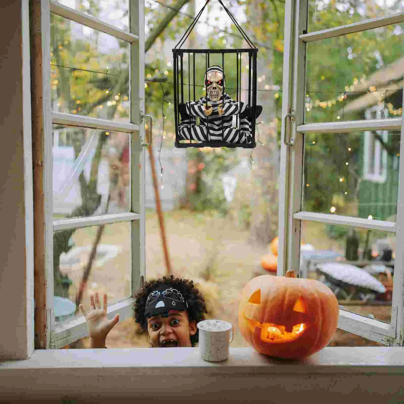 Hanging Ghost Prisonerdecoration Decorations Scaryhouse Props Haunted Animated Prop Cage Decor Spooky Motion Animatronicssensor
Hanging Ghost Prisonerdecoration Decorations Scaryhouse Props Haunted Animated Prop Cage Decor Spooky Motion Animatronicssensor