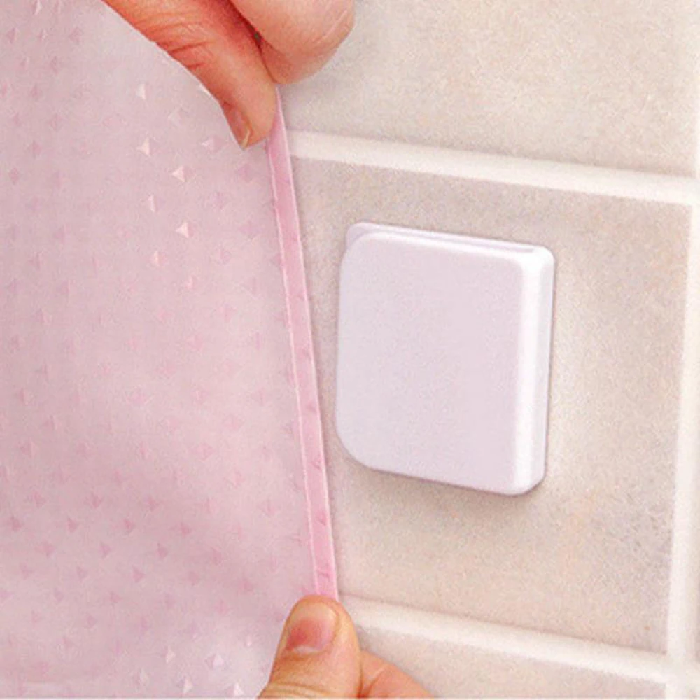 2Pcs/set Shower Curtain Clips Anti Splash Spill Drop Water High-quality Toilet Guard Rings Clip Bathroom Products - купить по
