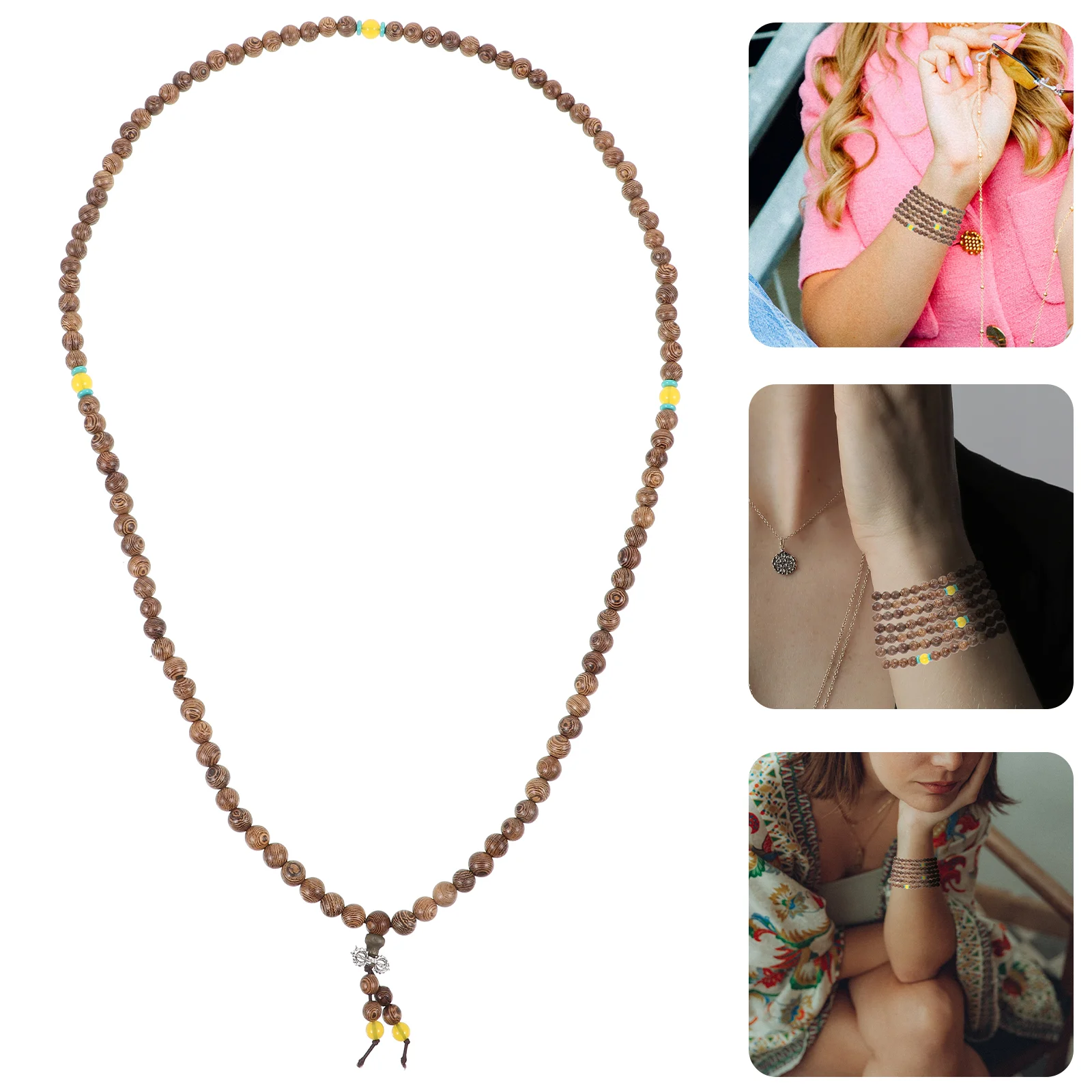 Decoraciones Para Baños Hand Ornament Wear-resistant Beaded Bracelet Mahogany Women Wood Creative Man Female Accessory
Decoraciones Para Baños Hand Ornament Wear-resistant Beaded Bracelet Mahogany Women Wood Creative Man Female Accessory