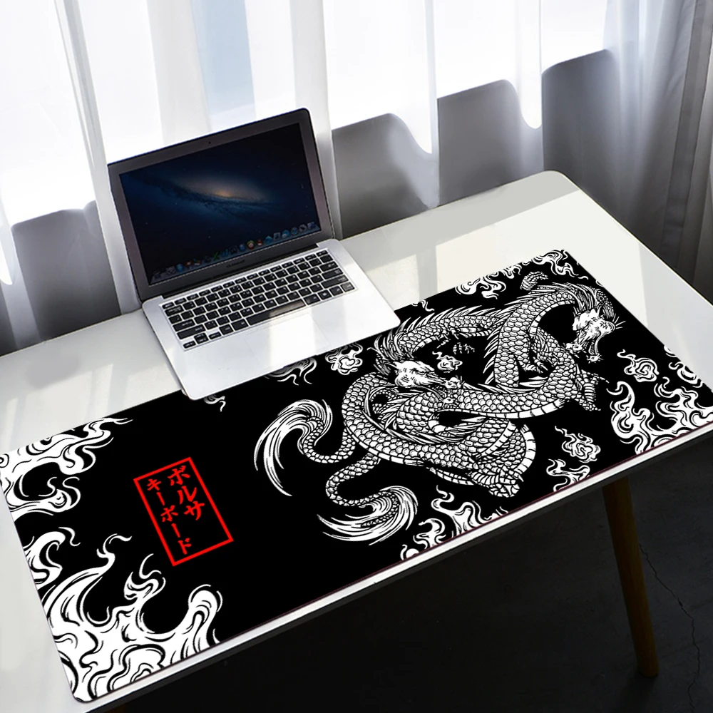 Black and White Deskmat Playmat Laptop Dragon Mouse Pad Japan Anime Gaming Keyboard Rubber Pad Pad on The Table Mouse Mat Pc Rug
Black and White Deskmat Playmat Laptop Dragon Mouse Pad Japan Anime Gaming Keyboard Rubber Pad Pad on The Table Mouse Mat Pc Rug