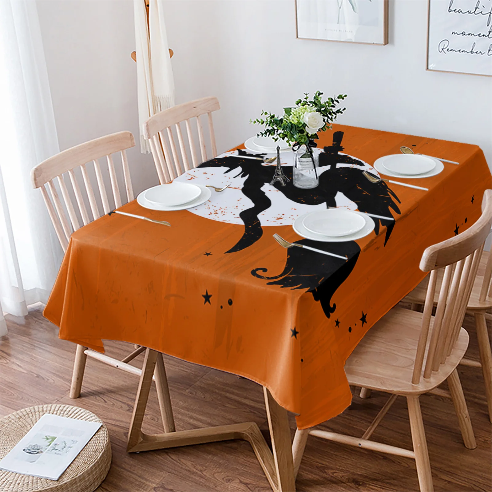 Witch Halloween Broom Full Moon Web Table Cloth Waterproof Dining Tablecloth Kitchen Decorative Party Table Cover
Witch Halloween Broom Full Moon Web Table Cloth Waterproof Dining Tablecloth Kitchen Decorative Party Table Cover