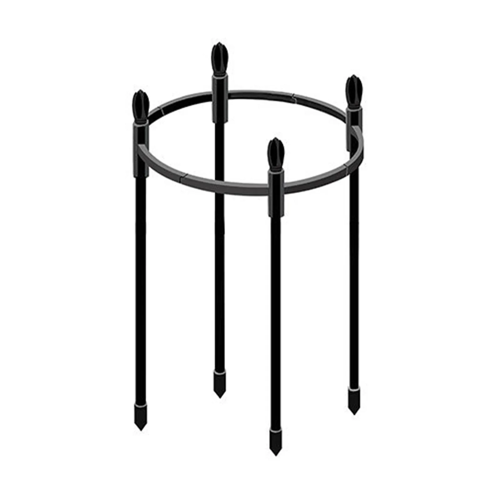 

Plant Growth Supports Cages Round Tomato Cage Climbing Plant Stakes Garden Trellis In Diameter Of 20cm PVC Outdoor Black Plant
