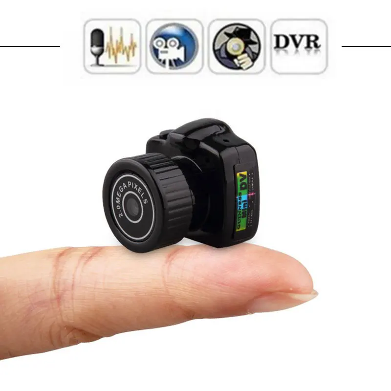 

Tiny Mini Camera HD Video Audio Recorder Webcam Y2000 Camcorder Small DV DVR Security Secret Nanny Car Sport Micro Cam with Mic