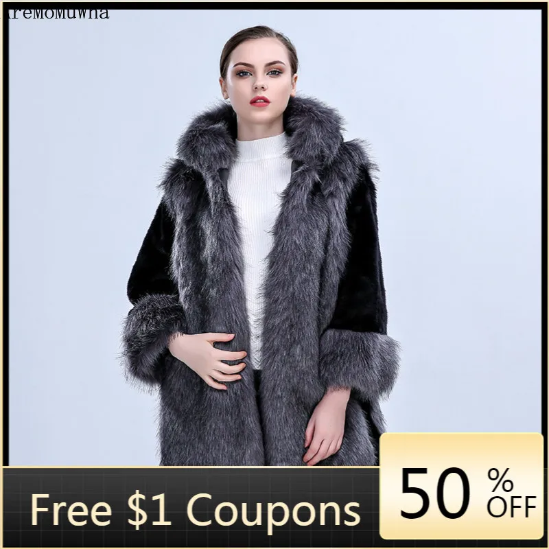 Fox Fur Fake Fur Coat 2021 Winter New Women's Hooded Luxury Faux Fur Jacket Womens Tops and Blouses Coat Women Fur Coats S-3XL
Fox Fur Fake Fur Coat 2021 Winter New Women's Hooded Luxury Faux Fur Jacket Womens Tops and Blouses Coat Women Fur Coats S-3XL