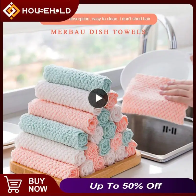Coral Fleece Dishcloth Water Absorption Strength Coral Fleece Rag Water Absorption Grease-proof Thickened Brush Bowl Cloth Clean 
Coral Fleece Dishcloth Water Absorption Strength Coral Fleece Rag Water Absorption Grease-proof Thickened Brush Bowl Cloth Clean
