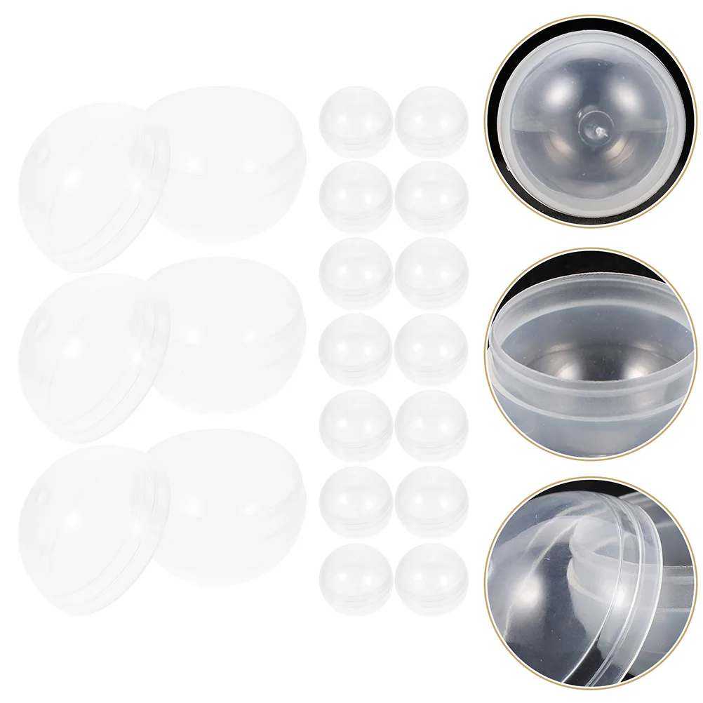 20Pcs Plastic Transparent Balls Multi-purpose Twisted Round Balls Clear Fillable Grab Balls
20Pcs Plastic Transparent Balls Multi-purpose Twisted Round Balls Clear Fillable Grab Balls