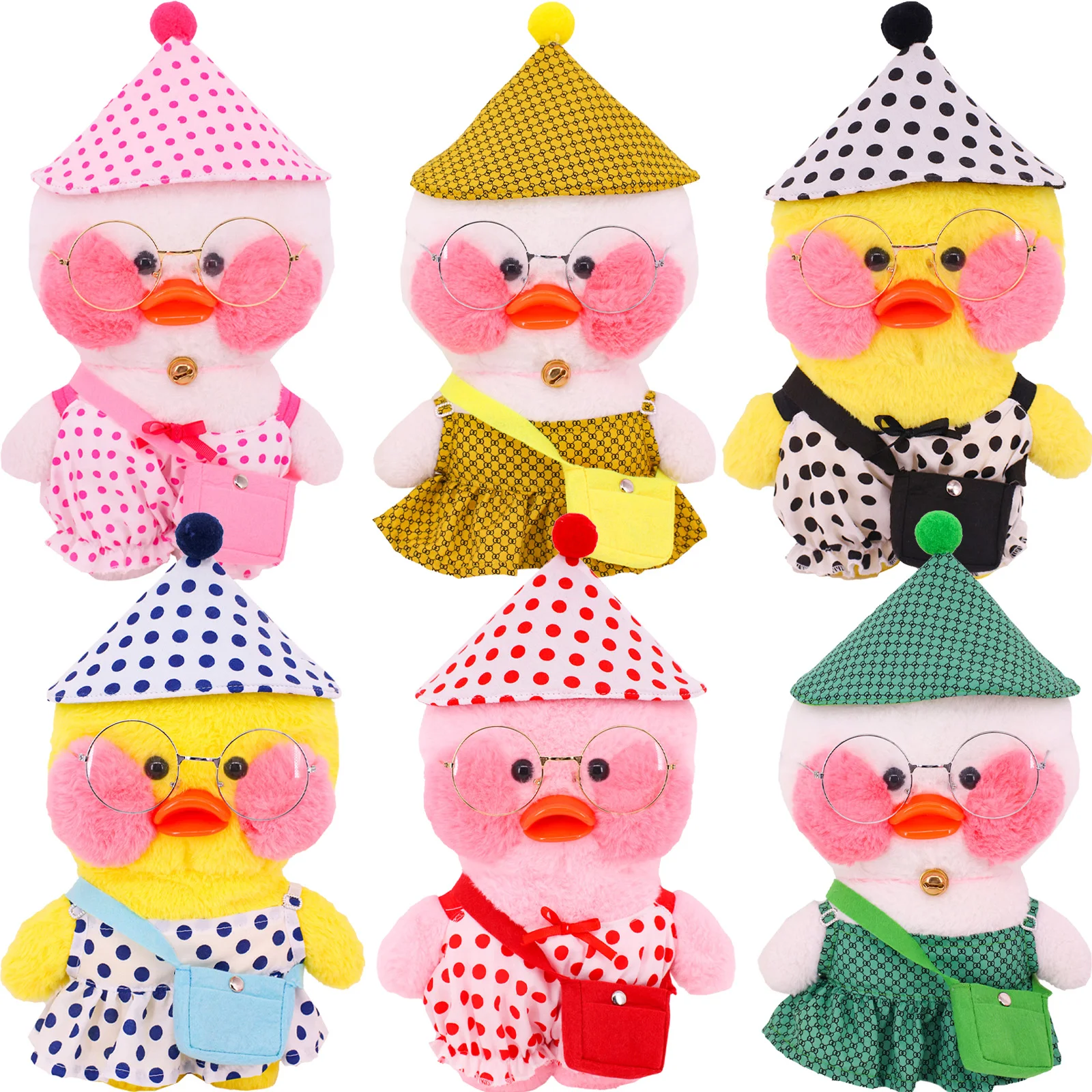 Clothes For 30cm Duck Plush Cafe Lalafafan Clothes Suit Doll Accessories With Hat for Plush Animal Doll Children's Toys for Girl
Clothes For 30cm Duck Plush Cafe Lalafafan Clothes Suit Doll Accessories With Hat for Plush Animal Doll Children's Toys for Girl