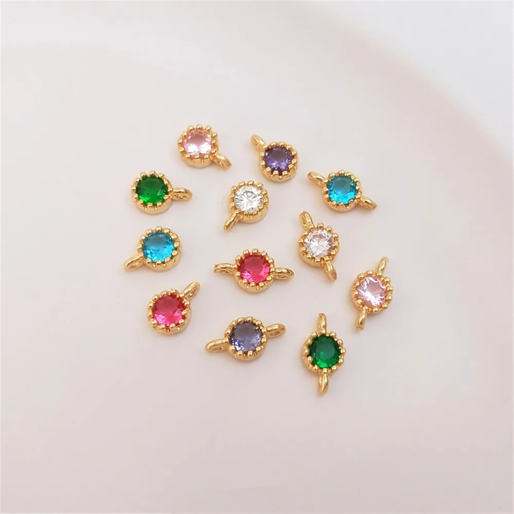 14K Gold Filled Plated Set 3A color zirconium pendant single zircon pendant DIY bracelet earrings accessories materials
14K Gold Filled Plated Set 3A color zirconium pendant single zircon pendant DIY bracelet earrings accessories materials