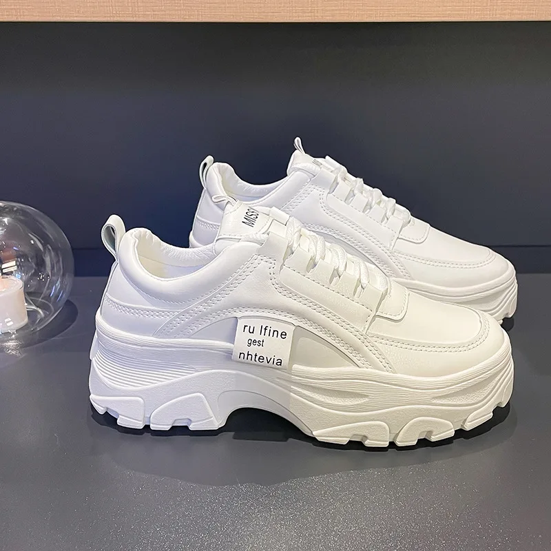 Женские кроссовки на толстой подошве, белые теннисные кроссовки на платформе, повседневная обувь с вулканизированной подошвой для весны, ...
Женские кроссовки на толстой подошве, белые теннисные кроссовки на платформе, повседневная обувь с вулканизированной подошвой для весны, ...