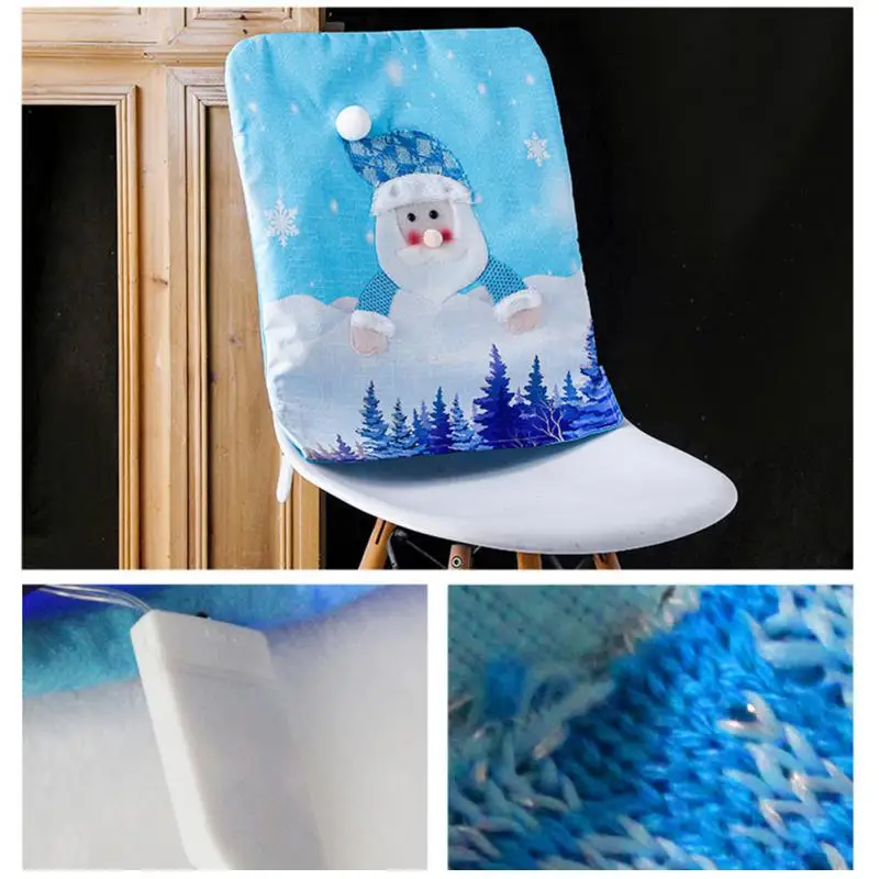 Рождественское домашнее рождественское кресло с принтом Санты, чехол на стул для столовой, сиденье для гостиной, домашние украшения, новый ... 
Рождественское домашнее рождественское кресло с принтом Санты, чехол на стул для столовой, сиденье для гостиной, домашние украшения, новый ...