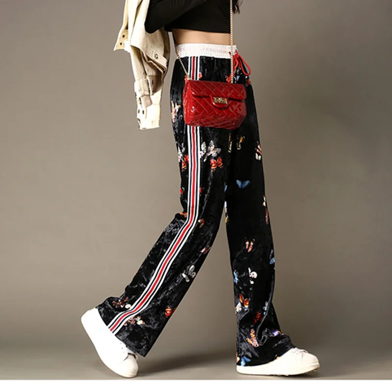 Winter New Wide Leg Warm Pants Loose Animal pattern SPants Plus ize Side Striped Thicken pleuche Trousers XY43
Winter New Wide Leg Warm Pants Loose Animal pattern SPants Plus ize Side Striped Thicken pleuche Trousers XY43
