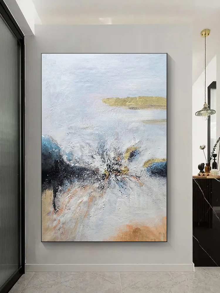 Hand-painted oil painting falls to the ground in a big way, abstract fabric oil painting, high-end home wall decoration poster
Hand-painted oil painting falls to the ground in a big way, abstract fabric oil painting, high-end home wall decoration poster