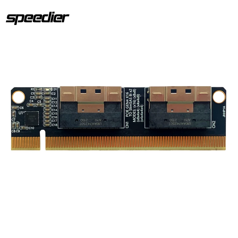 PCIE 4,0 X16 до 4 портов NVMe Плата расширения Gen4 16X к Slim SAS 8i X2 SFF8654 видеокарта твердотельный накопитель SSD адаптер плата
PCIE 4,0 X16 до 4 портов NVMe Плата расширения Gen4 16X к Slim SAS 8i X2 SFF8654 видеокарта твердотельный накопитель SSD адаптер плата
