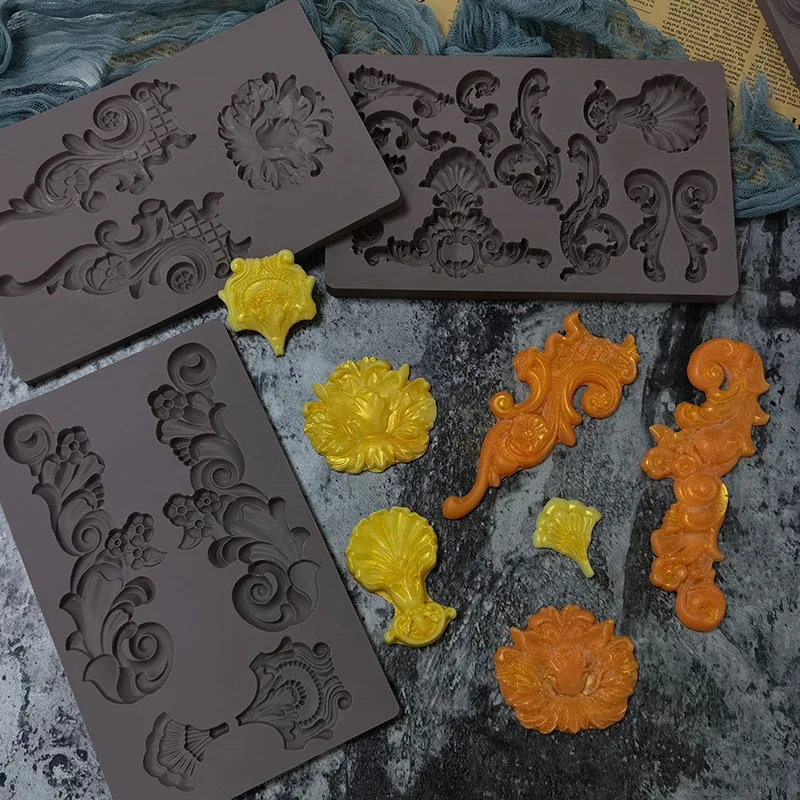 Cake Decoration Accessories Embossed Fondant Cake Silicone Mold DIY Retro Chocolate Mold Diffused Stone Resin Molds
Cake Decoration Accessories Embossed Fondant Cake Silicone Mold DIY Retro Chocolate Mold Diffused Stone Resin Molds