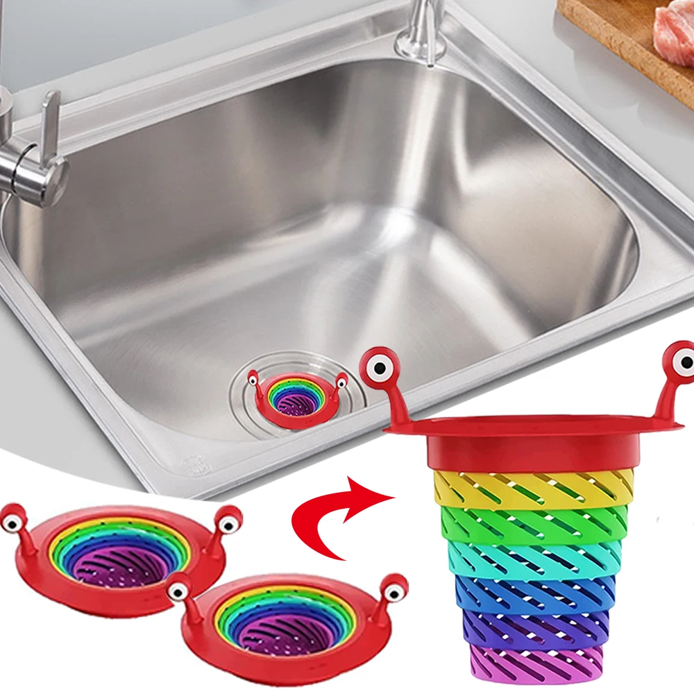 Kitchen Sink Strain Foldable Plastic Mesh Sink Drain Anti-clogging Food Waste Catcher Rainbow Sink Filter Basket Kitchen Tools
Kitchen Sink Strain Foldable Plastic Mesh Sink Drain Anti-clogging Food Waste Catcher Rainbow Sink Filter Basket Kitchen Tools