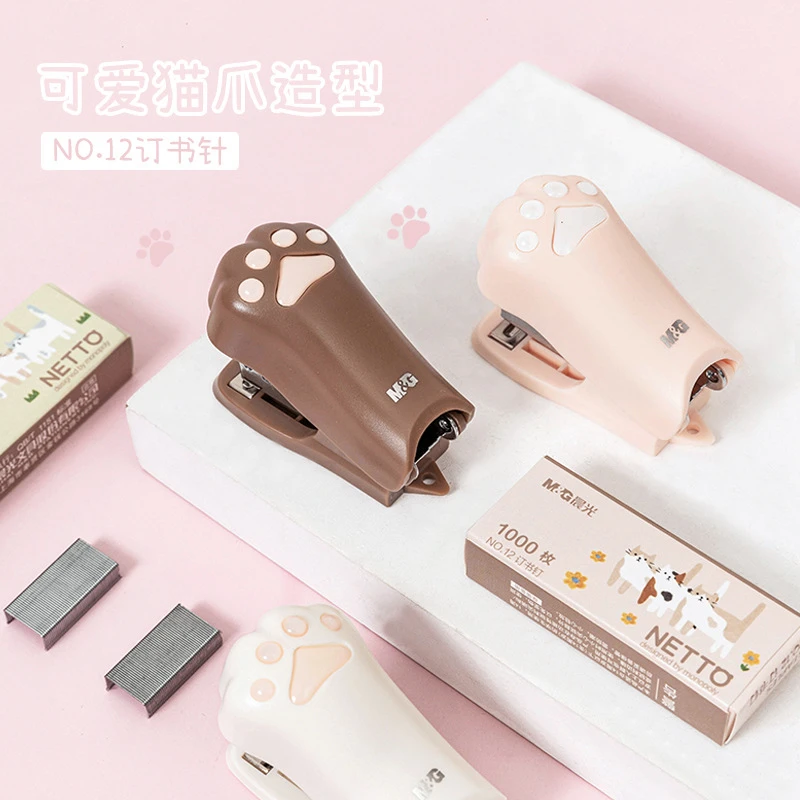 Mini Stapler Sets 1000pcs 12# Staples Cute Cat Paw Paper Binder Stationery Office Binding Tools School Supplies
Mini Stapler Sets 1000pcs 12# Staples Cute Cat Paw Paper Binder Stationery Office Binding Tools School Supplies