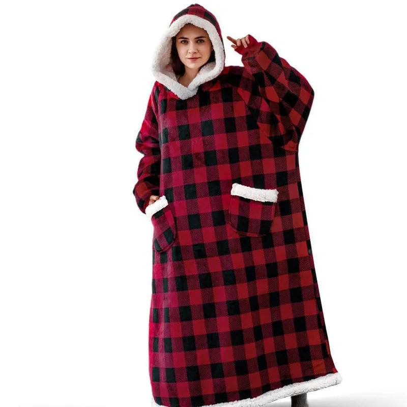 Super Long Flannel Blanket with Sleeves Winter Hoodies Sweatshirt Women Men Pullover Fleece Giant TV Blanket Oversized New
Super Long Flannel Blanket with Sleeves Winter Hoodies Sweatshirt Women Men Pullover Fleece Giant TV Blanket Oversized New