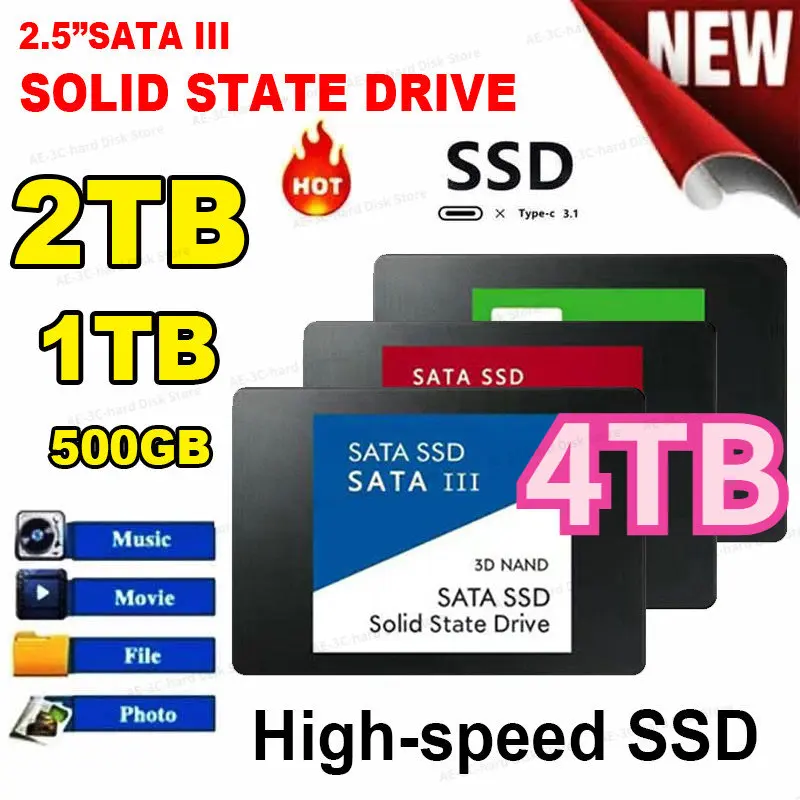 Новый твердотельный Накопитель SSD 2,5 дюйма SATA 3 4 ТБ, внешний жесткий диск ssd m.2 NGFF pcie3.0, внутренний жесткий диск для ноутбука, настольного компьютера, Macbook
Новый твердотельный Накопитель SSD 2,5 дюйма SATA 3 4 ТБ, внешний жесткий диск ssd m.2 NGFF pcie3.0, внутренний жесткий диск для ноутбука, настольного компьютера, Macbook