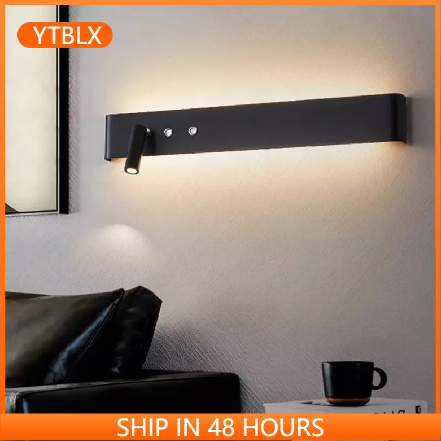 Nordic Led Bedside Wall Lamp Bedroom long backlight Sconce Modern For Home Stairs Lighting Wall light Bathroom Lamp
Nordic Led Bedside Wall Lamp Bedroom long backlight Sconce Modern For Home Stairs Lighting Wall light Bathroom Lamp