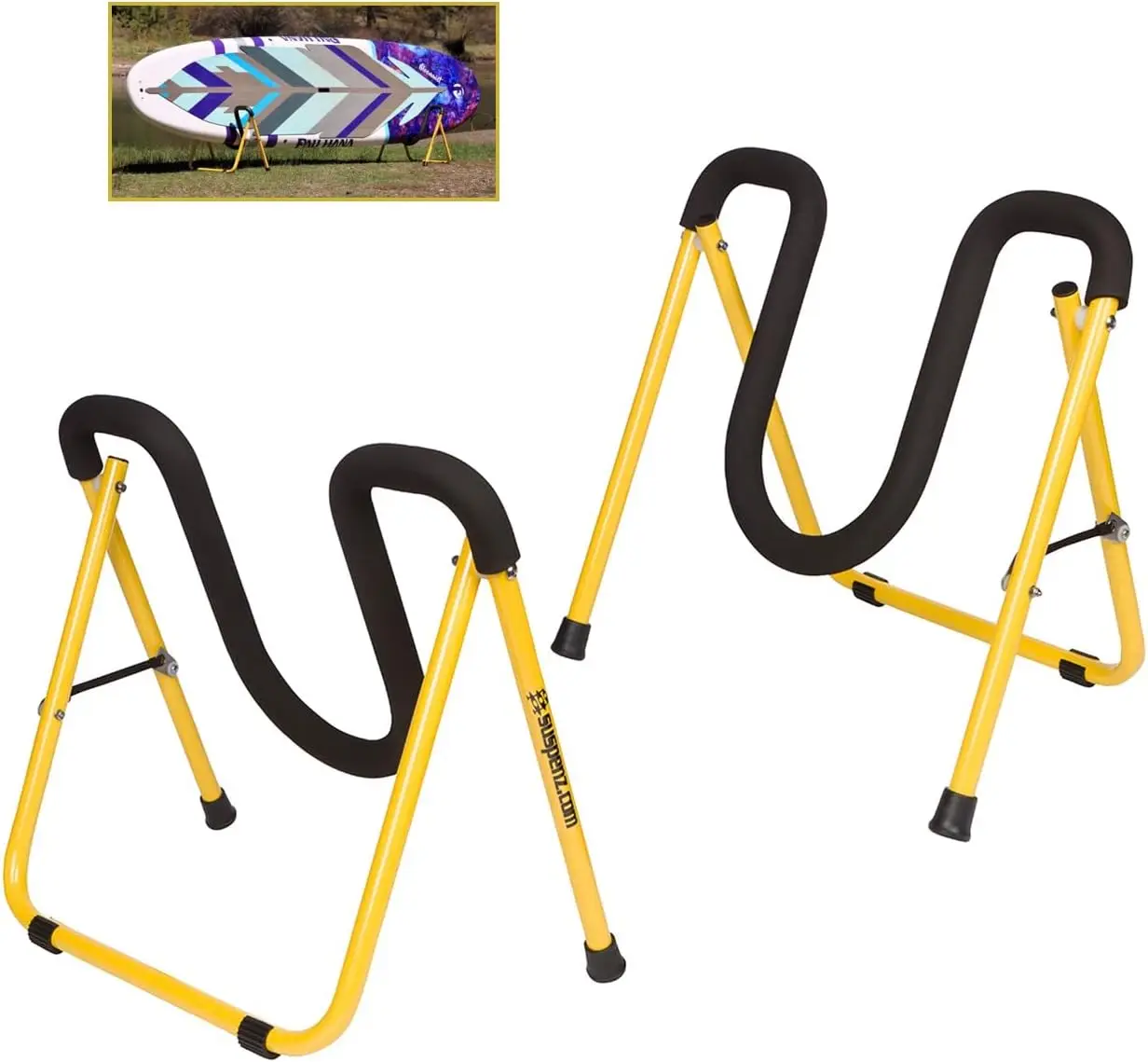 Stands, Stand Up Paddle Board, Surfboard Foldable Racks, EZ-Fold Portable Stand, Yellow 22-1901
Stands, Stand Up Paddle Board, Surfboard Foldable Racks, EZ-Fold Portable Stand, Yellow 22-1901