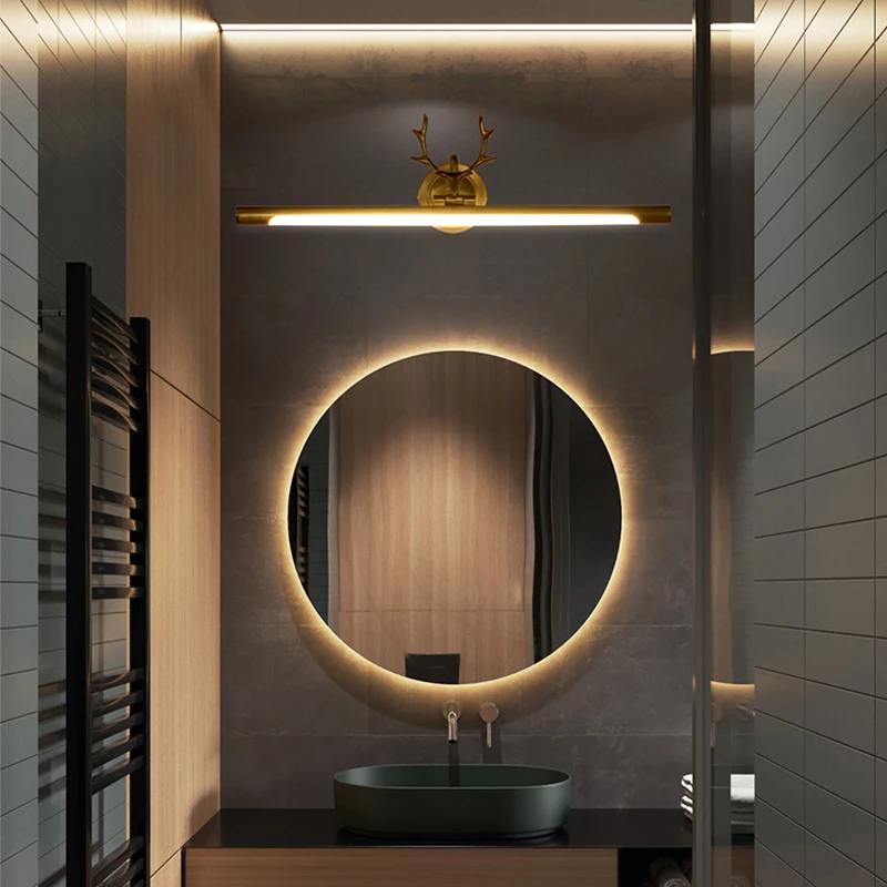 Black/Gold Antlers Modern LED Mirror Light for Washroom Makeup Vanity Cabinet Bathroom Amenities Decor Wall Lamp Indoor Lighting
Black/Gold Antlers Modern LED Mirror Light for Washroom Makeup Vanity Cabinet Bathroom Amenities Decor Wall Lamp Indoor Lighting
