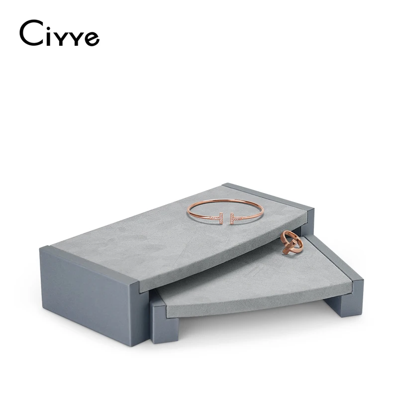 Ciyye Microfiber PU Leather Jewelry Display Stand 2pcs/set for Ring Bangle Necklace Jewelry Accessories Showing Shelf
Ciyye Microfiber PU Leather Jewelry Display Stand 2pcs/set for Ring Bangle Necklace Jewelry Accessories Showing Shelf