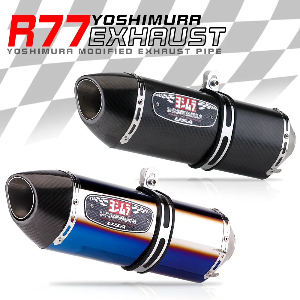 51 мм Универсальный мотоцикл yoshimura r77 Модифицированная выхлопная труба дБ убийца глушитель для honda pcx 125 150 c650gt tmx530 cb500
51 мм Универсальный мотоцикл yoshimura r77 Модифицированная выхлопная труба дБ убийца глушитель для honda pcx 125 150 c650gt tmx530 cb500