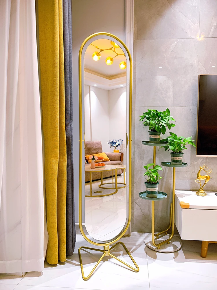 GY Light Luxury Mid-Ancient Dressing Mirror Floor Full-Length Mirror Home Mirror Rotating Girl Bedroom Full-Length Mirror
GY Light Luxury Mid-Ancient Dressing Mirror Floor Full-Length Mirror Home Mirror Rotating Girl Bedroom Full-Length Mirror