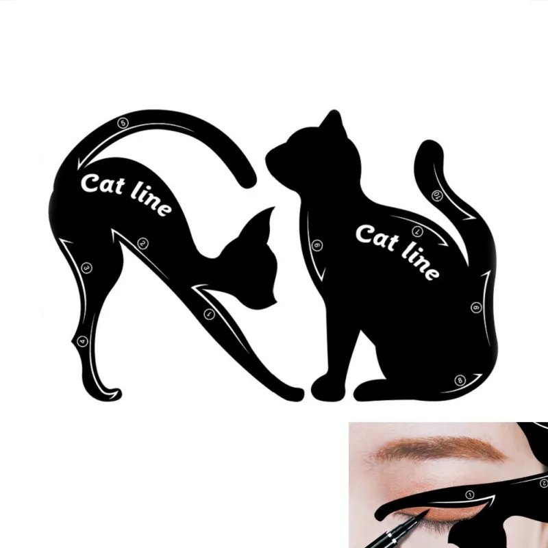 Cat Eye Line Guide Cosmetic Tool For Women Cat Eyeliner Eyeshadow Stencil Templates Make Up Tools For Eye Makeup 
Cat Eye Line Guide Cosmetic Tool For Women Cat Eyeliner Eyeshadow Stencil Templates Make Up Tools For Eye Makeup