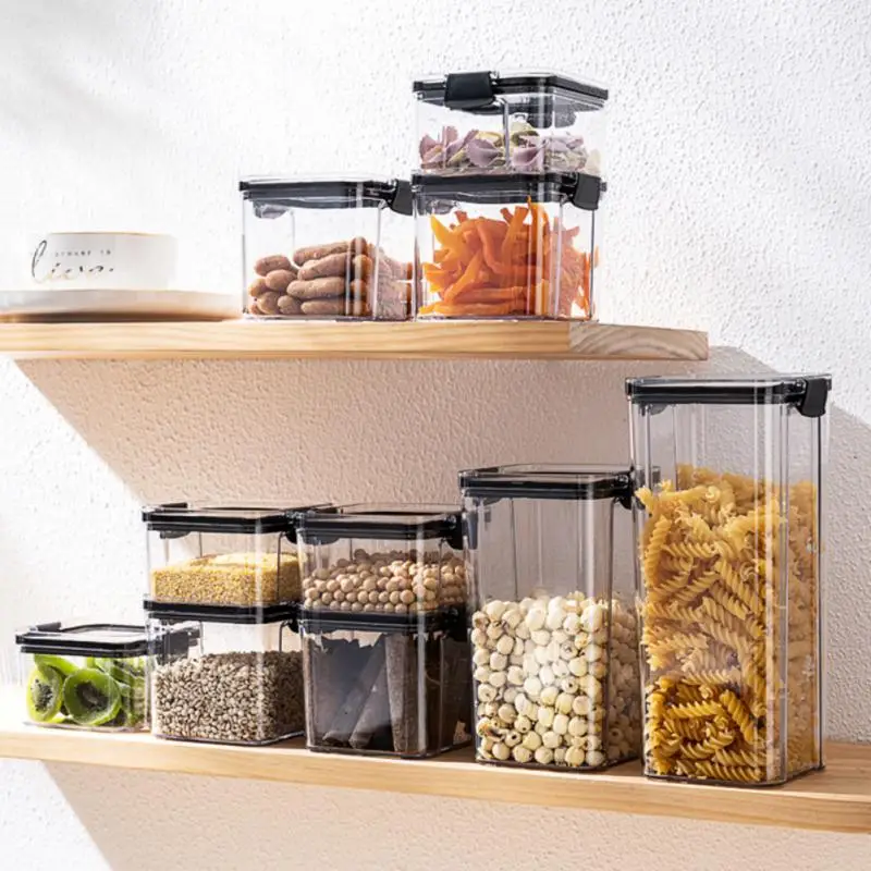 Home Organizer Organizer Jars High Quality Plastic With Lid Food Container For Bulk Cereals With Sealing Lid Food Storage Jar
Home Organizer Organizer Jars High Quality Plastic With Lid Food Container For Bulk Cereals With Sealing Lid Food Storage Jar