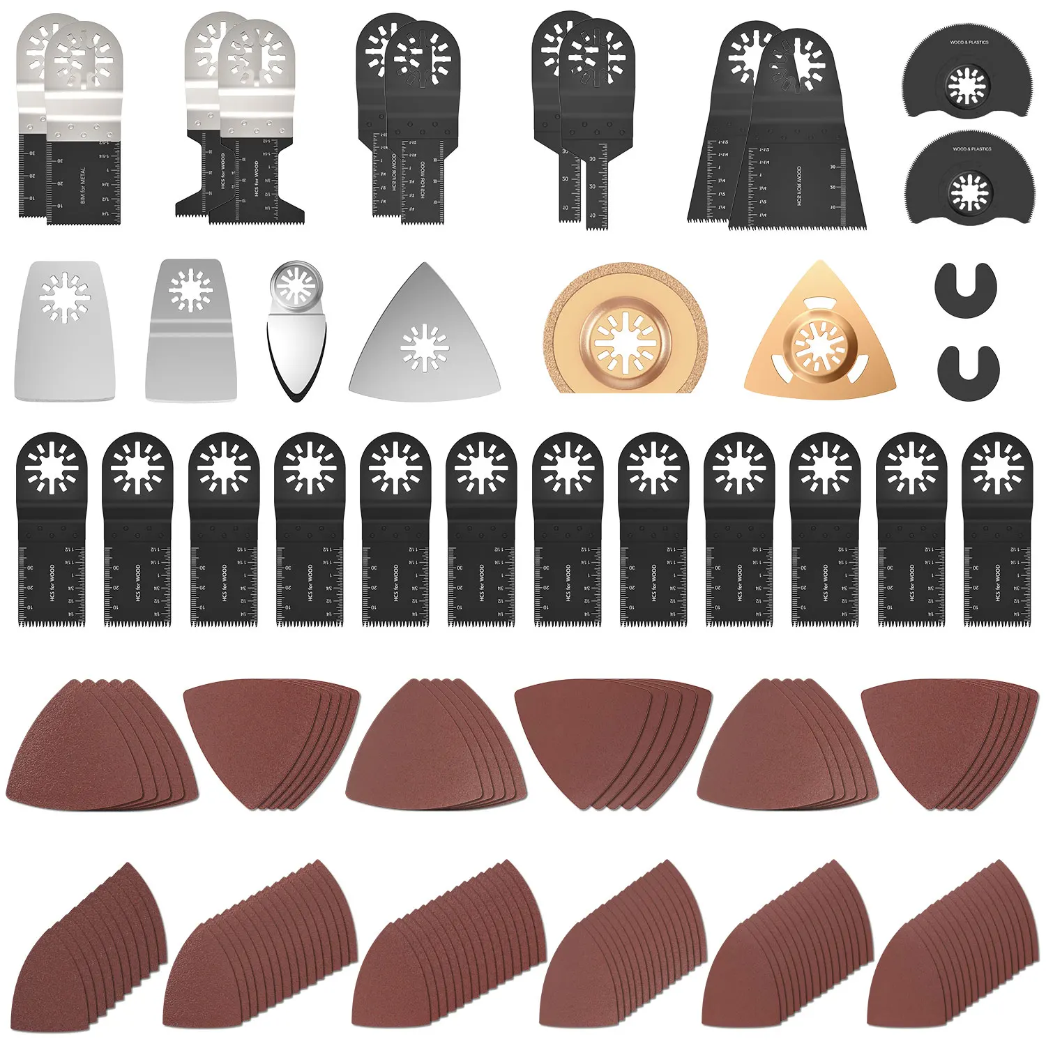 122Pcs Oscillating Saw Blades Quick Release Saw Kit For Power Tools As Fein Multimaster,Dremel,Ryobi, Hitachi, Black&Decker
122Pcs Oscillating Saw Blades Quick Release Saw Kit For Power Tools As Fein Multimaster,Dremel,Ryobi, Hitachi, Black&Decker