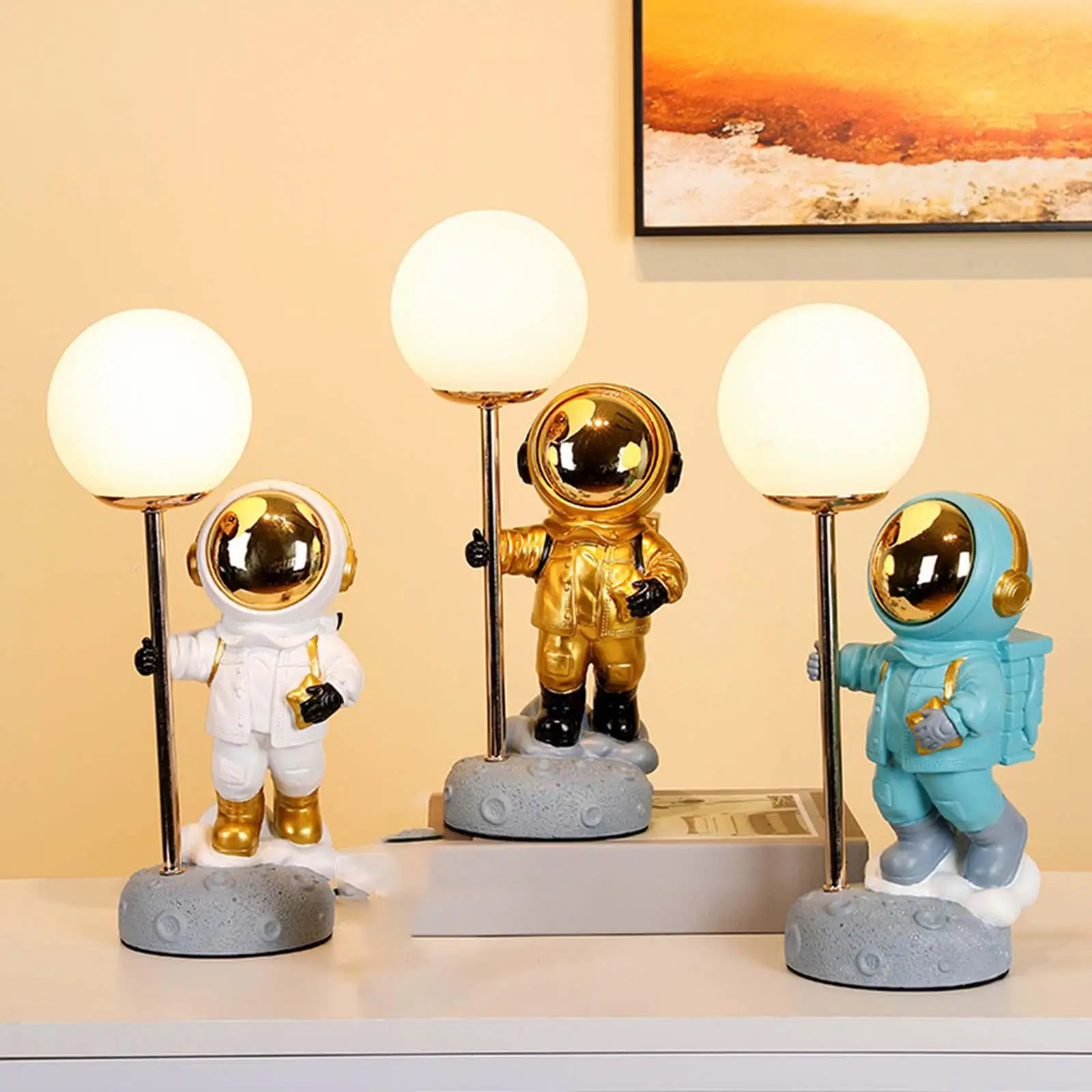 LED Astronaut Table Lamp Bedroom Office Decoration Desk Lamps Home Night Light Ornaments Study Reading Light Children's Gifts
LED Astronaut Table Lamp Bedroom Office Decoration Desk Lamps Home Night Light Ornaments Study Reading Light Children's Gifts