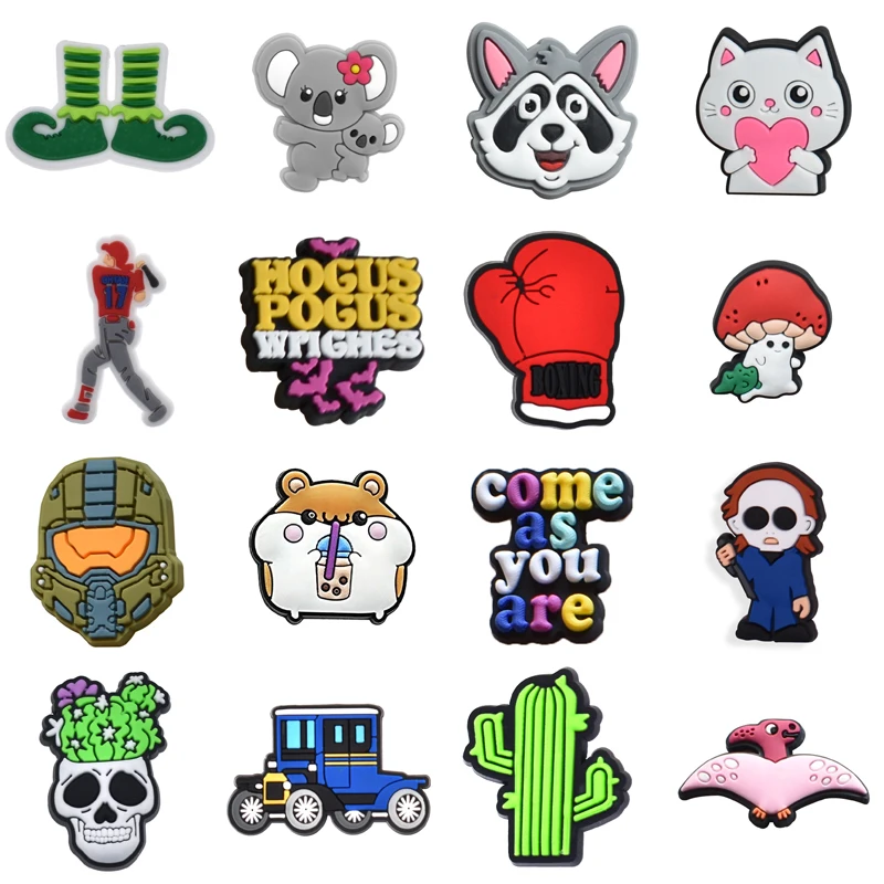 Single Sales PVC Shoes Charms Accessories Boys Girls Party Gifts Garden Clog Buckle Pins Decorations Fit Croc Sandals Wristband
Single Sales PVC Shoes Charms Accessories Boys Girls Party Gifts Garden Clog Buckle Pins Decorations Fit Croc Sandals Wristband