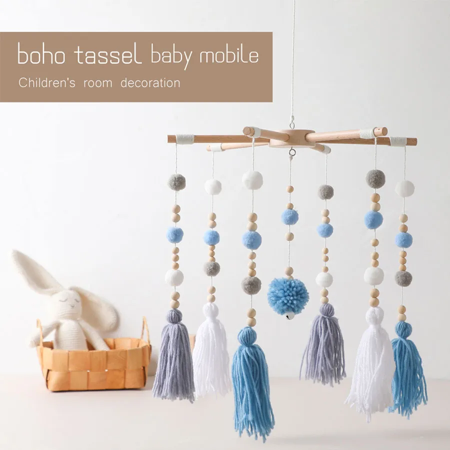 Boho Wooden Bed Bell Bracket With Tassels Wood Baby Crib Mobile Rattle Toys Baby Nordic Hanging Decor Accessories Gifts
Boho Wooden Bed Bell Bracket With Tassels Wood Baby Crib Mobile Rattle Toys Baby Nordic Hanging Decor Accessories Gifts