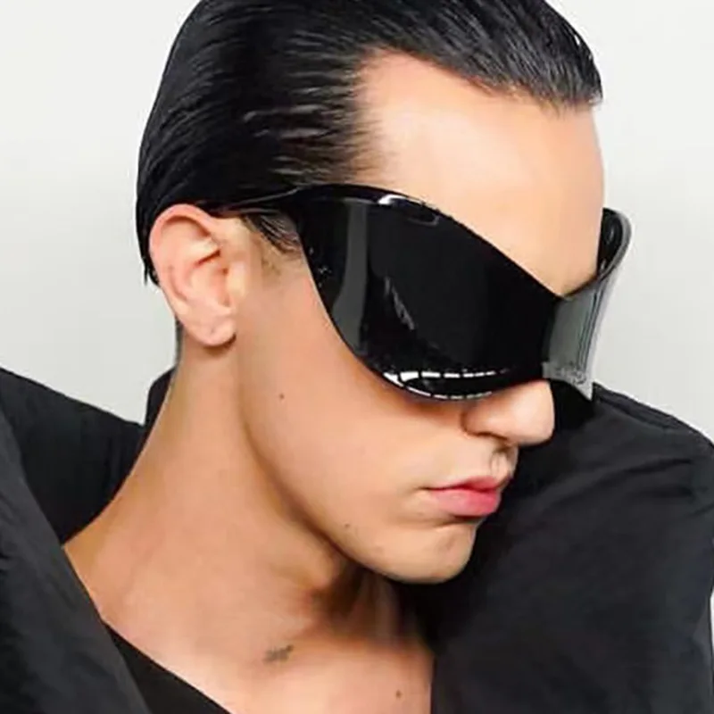 New Oversized Punk Y2K Sunglasses Goggle Women Men Sport Silver Futuristic Female Sun Glasses Rimless Eyeglasses De Sol Oculos
New Oversized Punk Y2K Sunglasses Goggle Women Men Sport Silver Futuristic Female Sun Glasses Rimless Eyeglasses De Sol Oculos