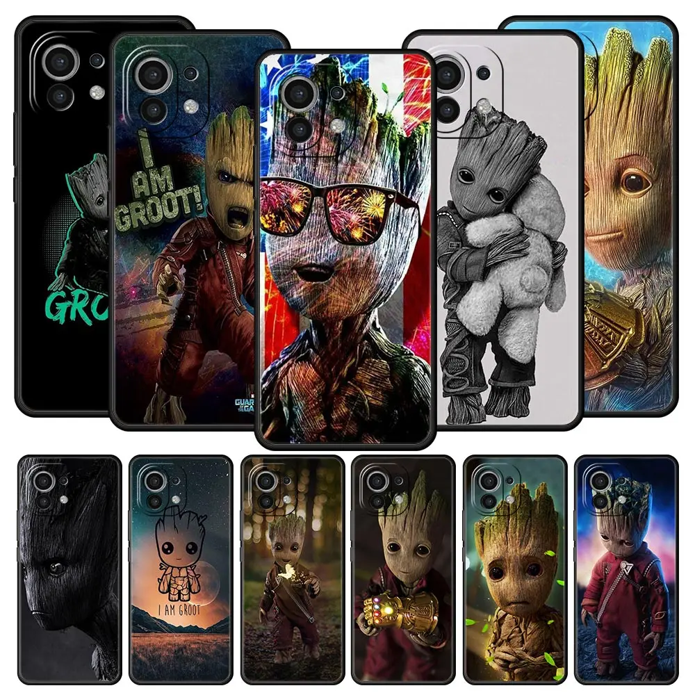 Marvel cute groot Silicone Phone Case for Xiaomi Mi 12 11 Ultra 11T Note 10 Pro 10T 9 SE 9T CC9 CC9E 8 A2 Lite Coque Cover Shell
Marvel cute groot Silicone Phone Case for Xiaomi Mi 12 11 Ultra 11T Note 10 Pro 10T 9 SE 9T CC9 CC9E 8 A2 Lite Coque Cover Shell
