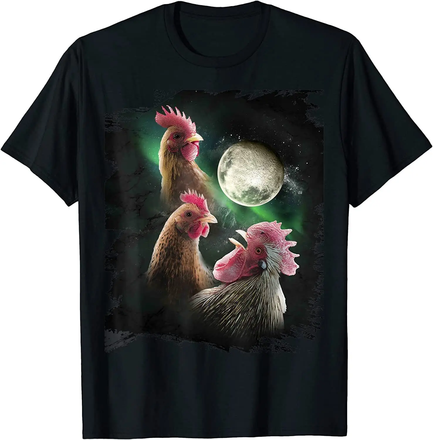 Футболка мужская с рисунком цыплят, Луны, волка
Футболка мужская с рисунком цыплят, Луны, волка