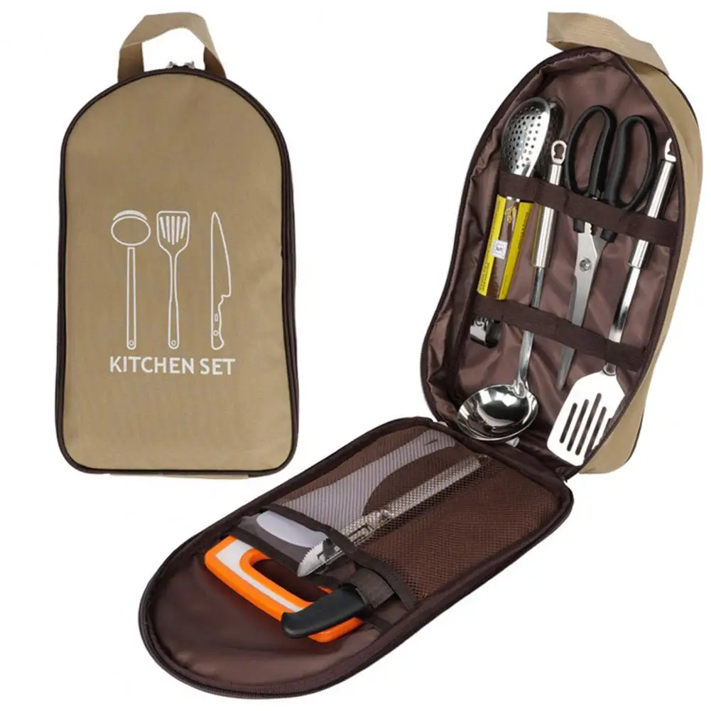 Kitchenware Storage Bag Practical Multipurpose with Carrying Strap Tableware Hanging Bag with Tissue Rack for Outdoor
Kitchenware Storage Bag Practical Multipurpose with Carrying Strap Tableware Hanging Bag with Tissue Rack for Outdoor